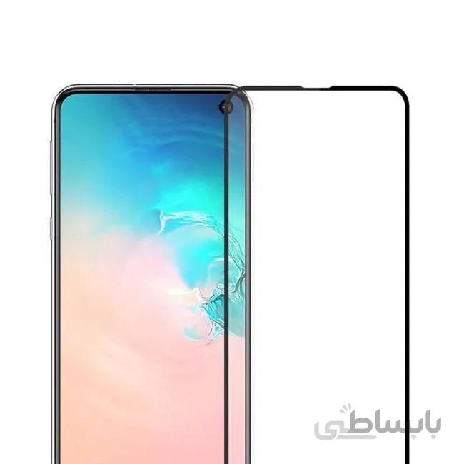 گلس تمام چسب Samsung A90 مشکی ا Full Cover Glass For Samsung A90