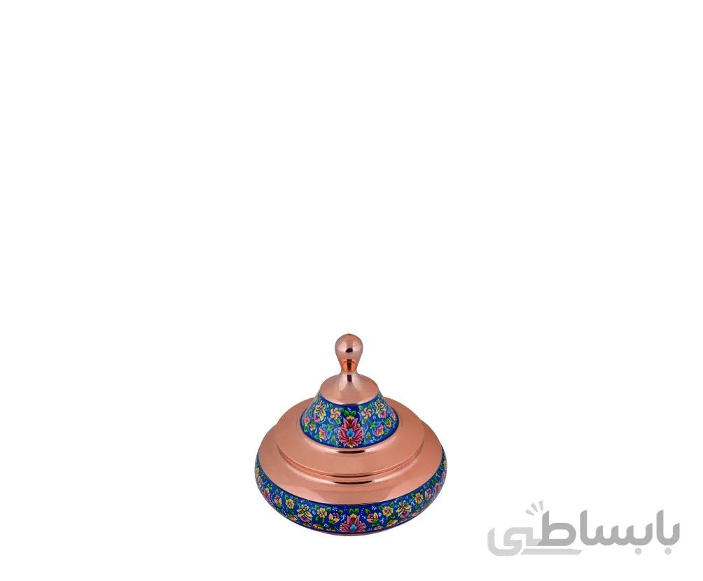 بشقاب پرنده کوچک مس و پرداز