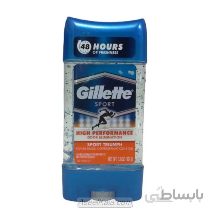 مام ژله ای ضد تعریق اسپورت ژیلت GILLETTE مدل SPORT TRIUMPH حجم 107 گرم