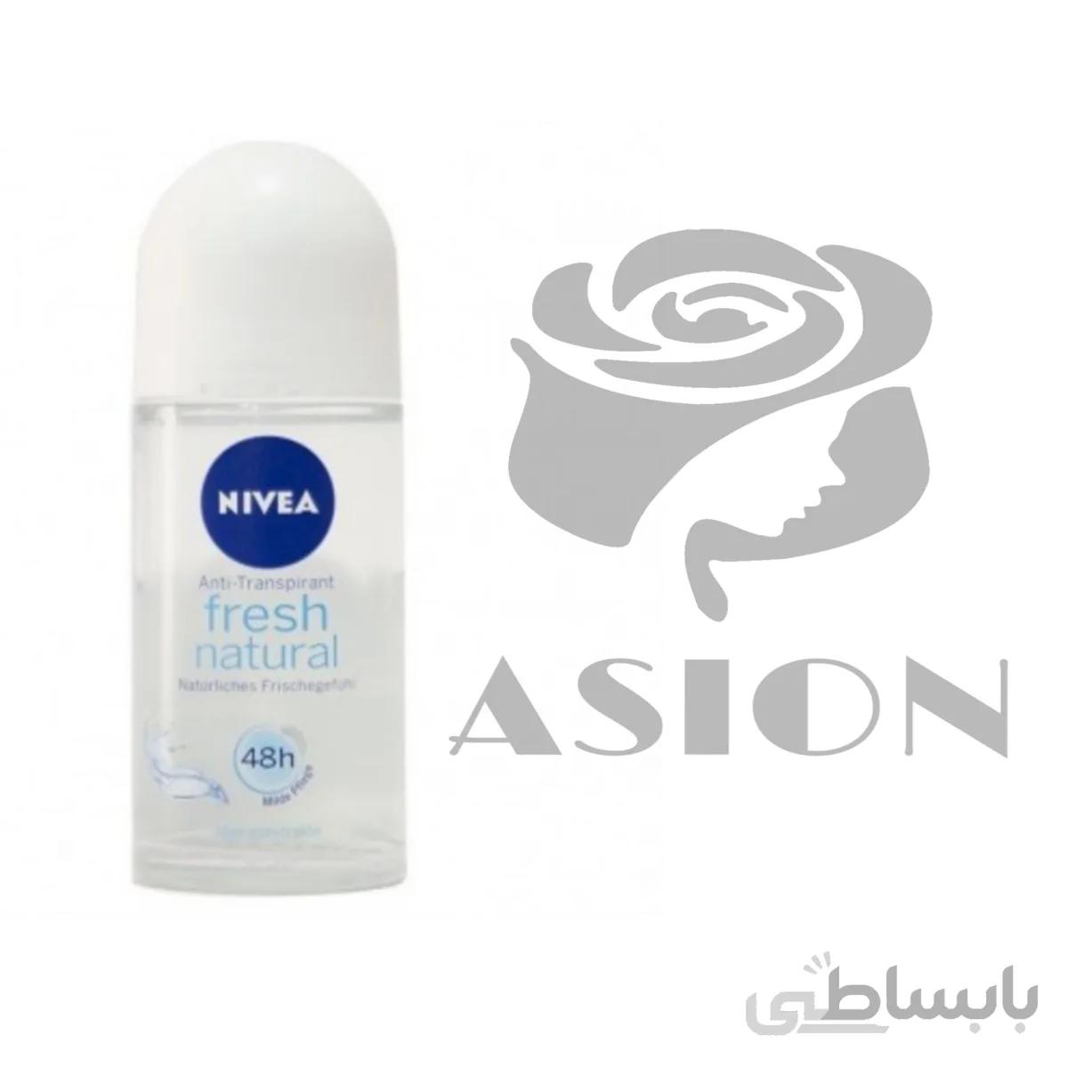 مام رول نیوآ مدل فرش نچرال زنانه 50میل NIVEA ا Nivea Fresh Natural roll-on کد 293861