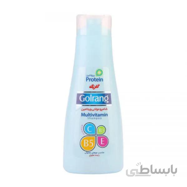 شامپو مولتی ویتامین و پروتئین مو معمولی 900 گرمی گلرنگ