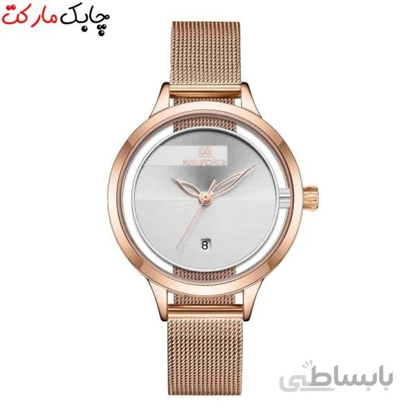 ساعت مچی عقربه ای زنانه نیوی فورس مدل NF5014L -RG-W