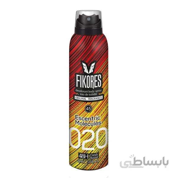 اسپری خوشبو کننده بدن فیکورس مدل Escentric Molecules 02 حجم 200 میلی لیتر ا FIKORES