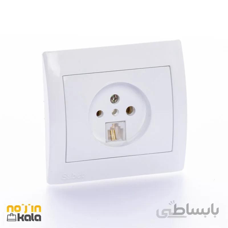پریز تلفن دوکاره مدل پویان ثابت الکتریک