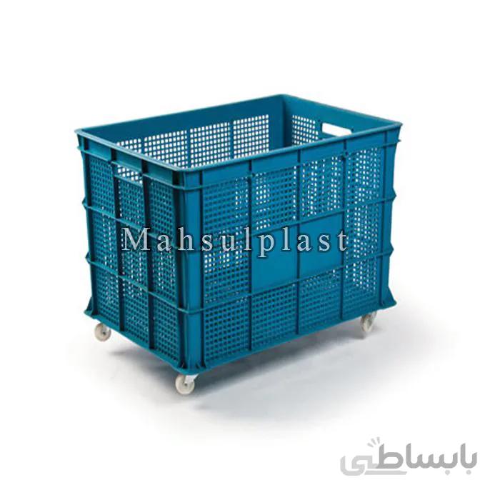 سبد بزرگ چرخ دار