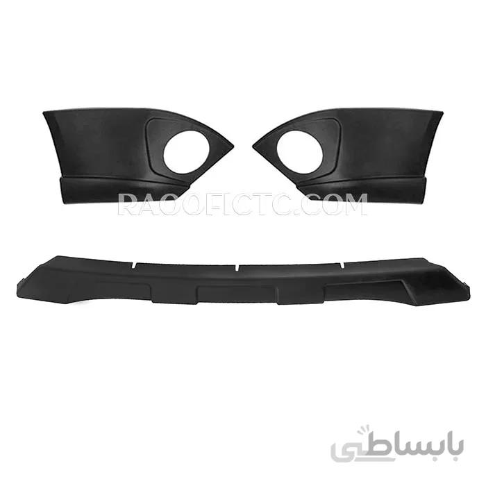 دیفیوزر جلو سه تیکه مشکی تیبا