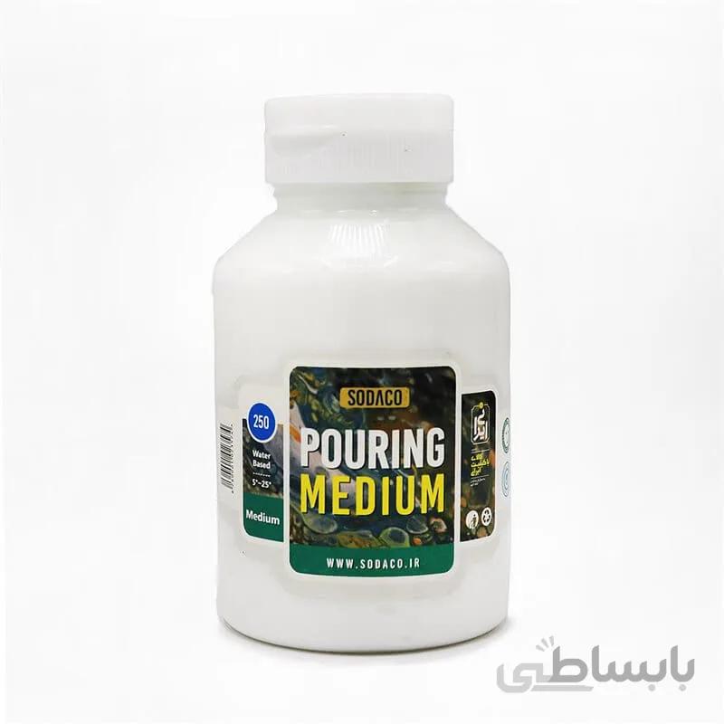 مدیوم پورینگ برای رنگ اکریلیک 250ml سوداکو کد068