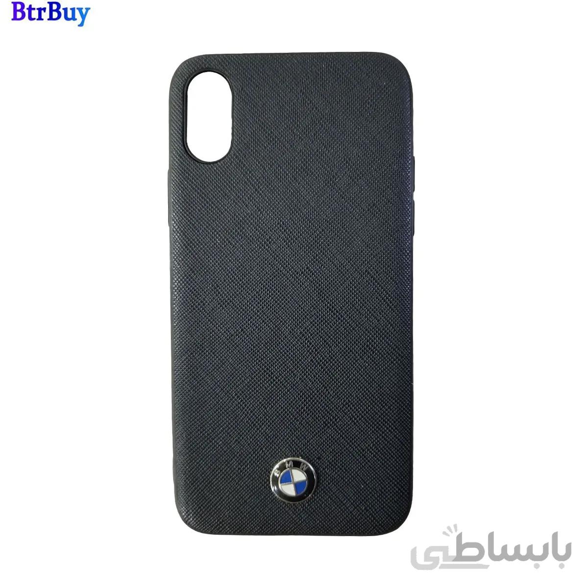 قاب چرمی سوزنی لوگو bmw مناسب iphone X/XS