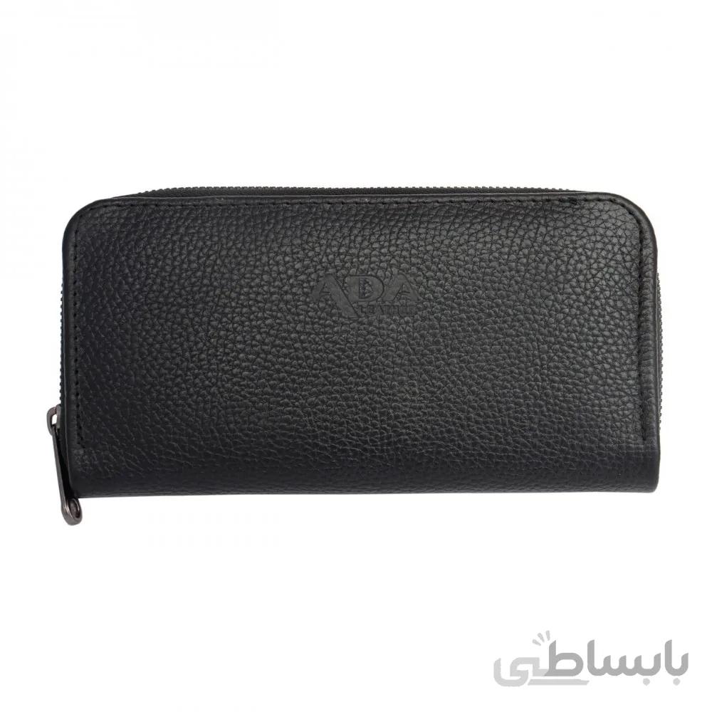 کیف پول چرم طبیعی مشکی