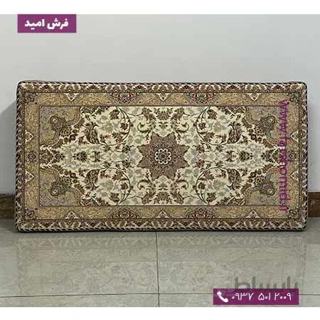 یک جفت پشتی ابری 50 در 100 طرح ارغوان کرم سفید 1500 شانه خاطره کویر