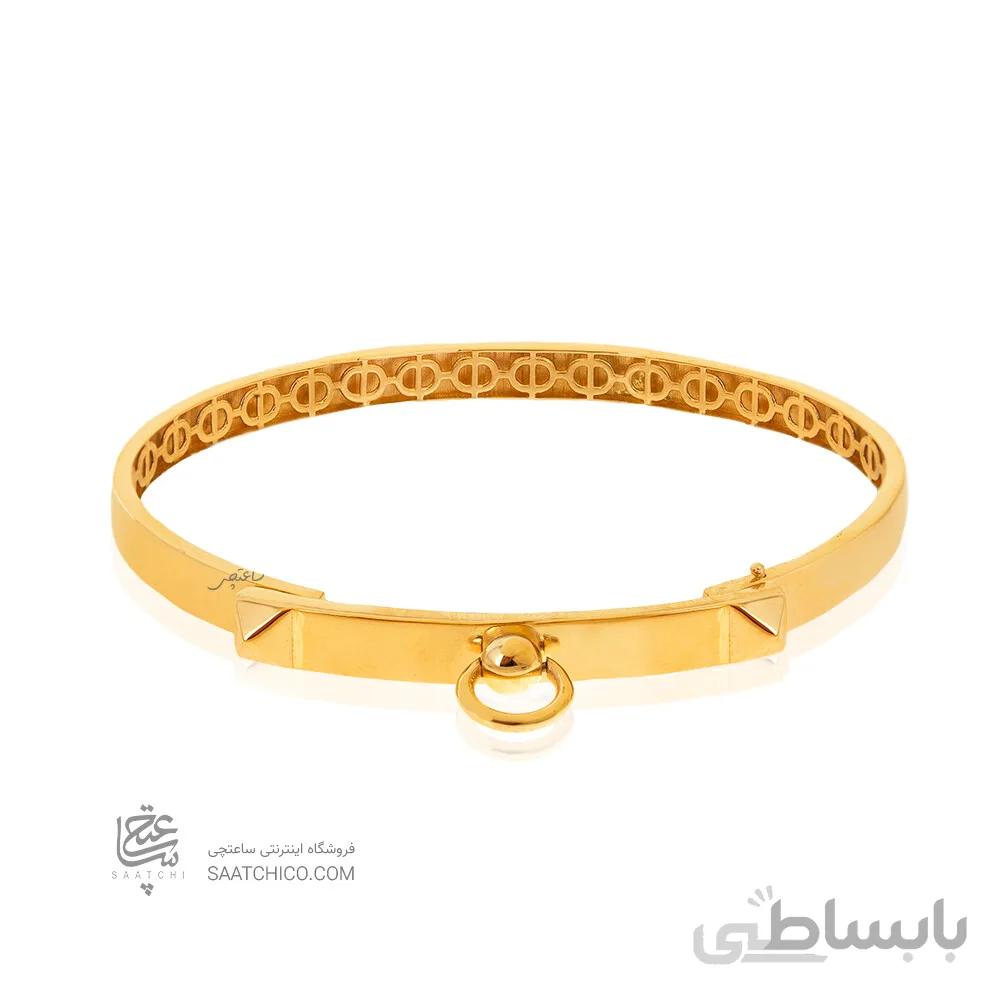 دستبند النگویی طلا طرح هرمس کد CB469