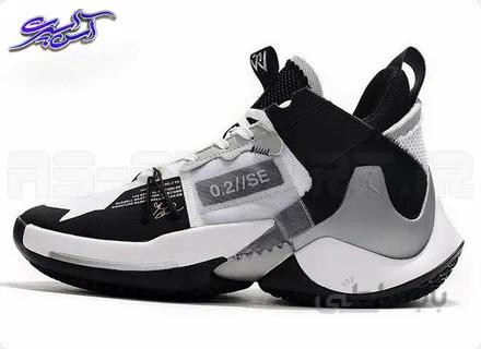 کفش بسکتبال جردن مدل وای نات زیرو (Jordan Why Not Zer0.2 SE PF Black/Vast Grey)