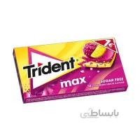 آدامس تریدنت مکس بدون شکر با طعم رزبری و لیمو Trident Max Sugar Free