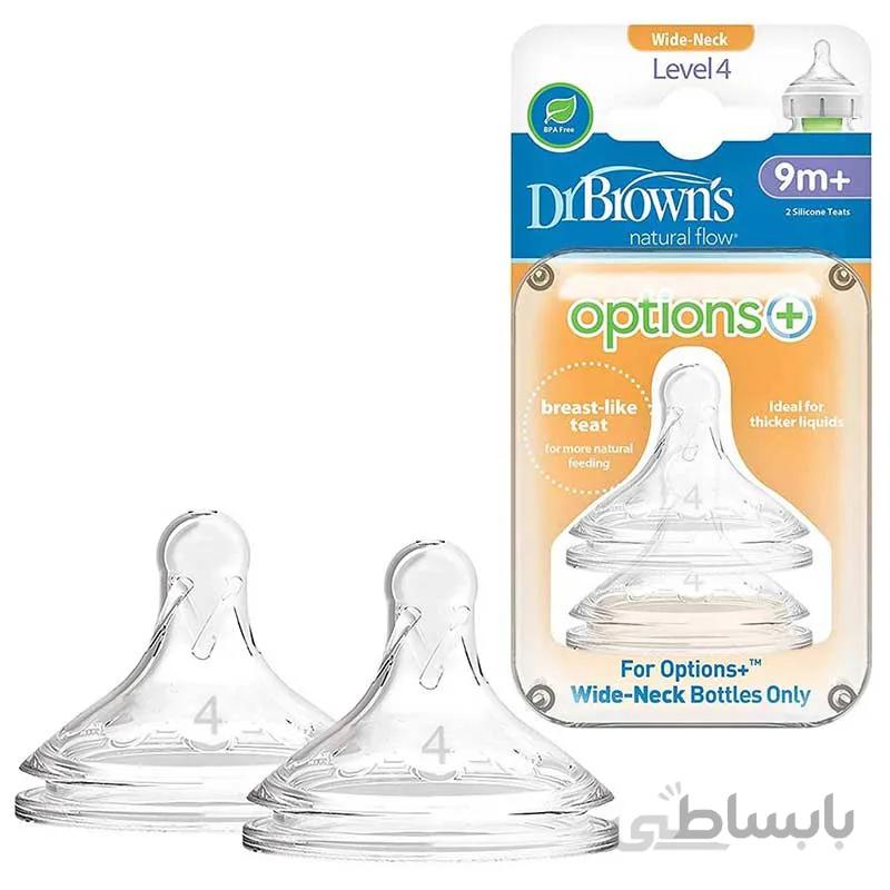 سرشیشه دو عددی آپشن پلاس 9+ کد 4201 دکتر براون Dr Brown’s