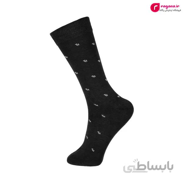 جوراب مردانه ساق بلند طرح TH کد R215352