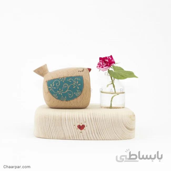 گلدان رو میزی پرنده تکی