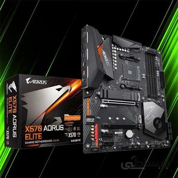 مادربرد گیگابایت X570 AORUS ELITE AM4 ا GIGABYTE X570 AORUS ELITE AM4 RGB Motherboard