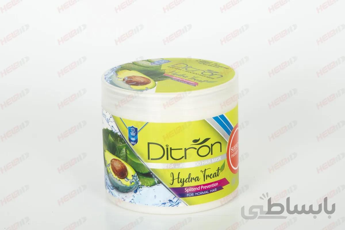 ماسک مرطوب کننده مو دیترون حاوی عصاره آلوئه ورا و آووکادو وزن 500 گرم ا Ditron Hair Care Mask With Aloe Vera Extract And Avocado Oil 500gr