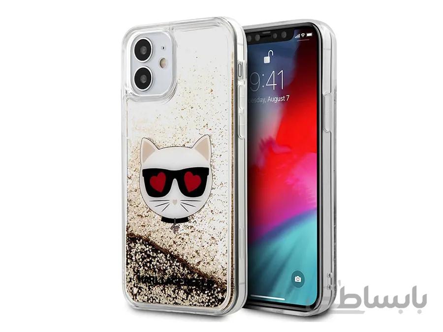 قاب آکواریومی آیفون 12 مینی طرح گربه کارل CG Mobile iphone 12 mini Karl Lagerfeld Cat Aquarium Case ا CG Mobile iphone 12 mini Karl Lagerfeld Cat Aquarium Case
