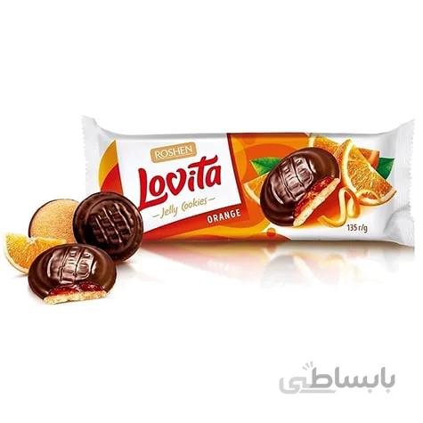 کوکی لاویتا روشن با ژله پرتغال و روکش شکلات