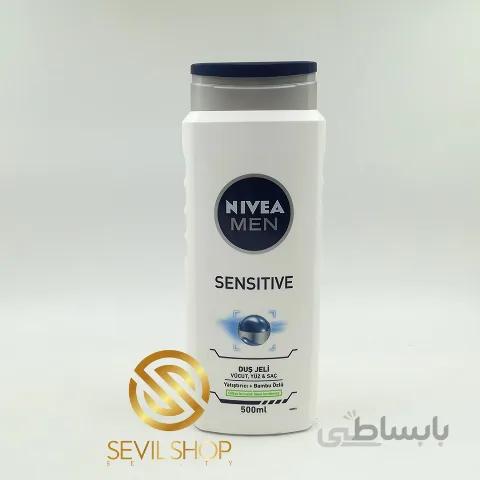 شامپو سر و بدن نیوا مردانه مدل Sensitive حجم 500 میل