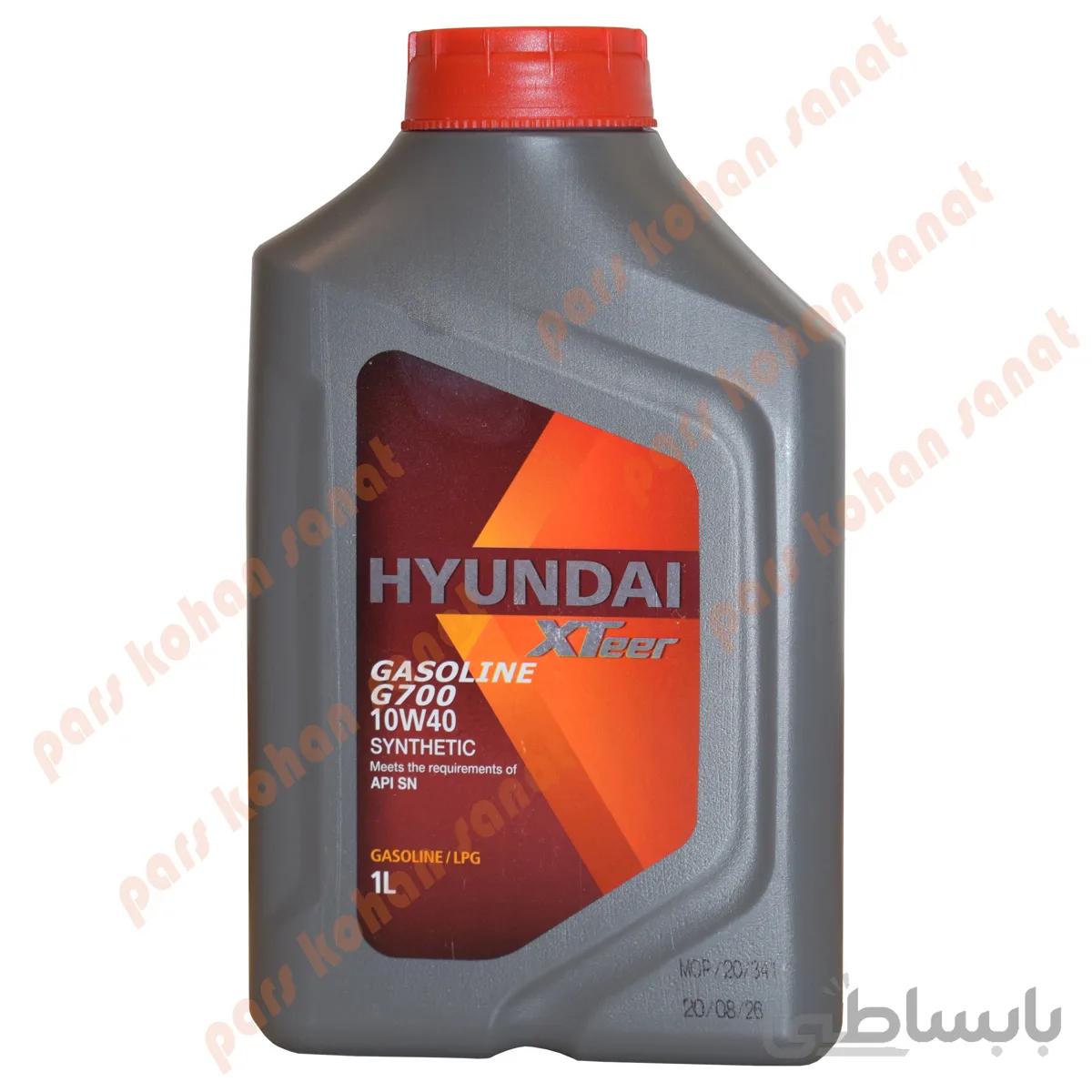 روغن موتور هیوندای مدل SN 10w-40 یک1 لیتر