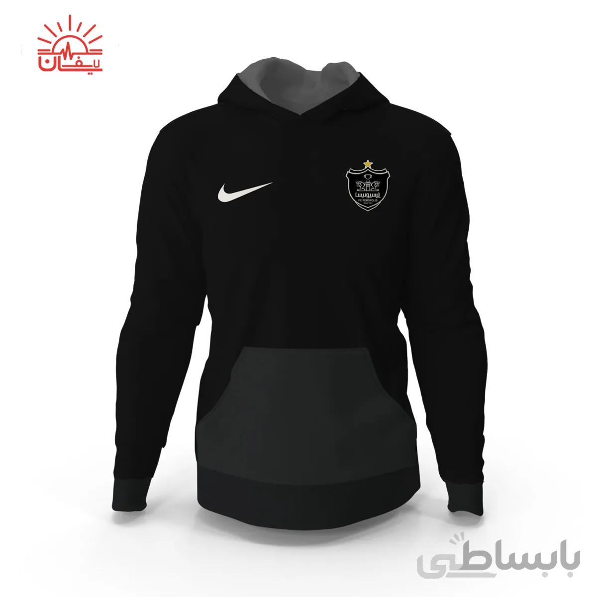 هودی پرسپولیس با طرح نایک پرسپولیس مشکی
