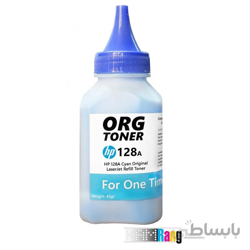 تونر یکبار شارژ کارتریج لیزر رنگی اچ پی 128A آبی