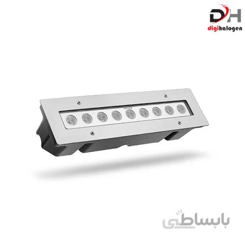 چراغ والواشر خطی توکار 9 وات مدل Eslight