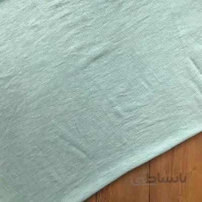 پارچه کریشه شاین (اوریون) سبز کم رنگ کد 2401