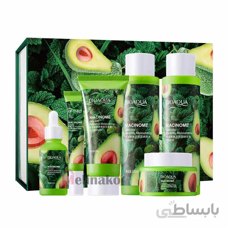 پک 6عددی آووکادو بیوآکوا مدل BIOAQUA niacinome avocado elasticity moisturezing