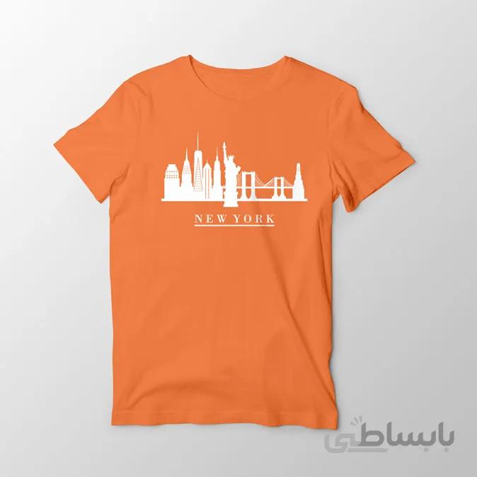 تیشرت نارنجی نیویورک