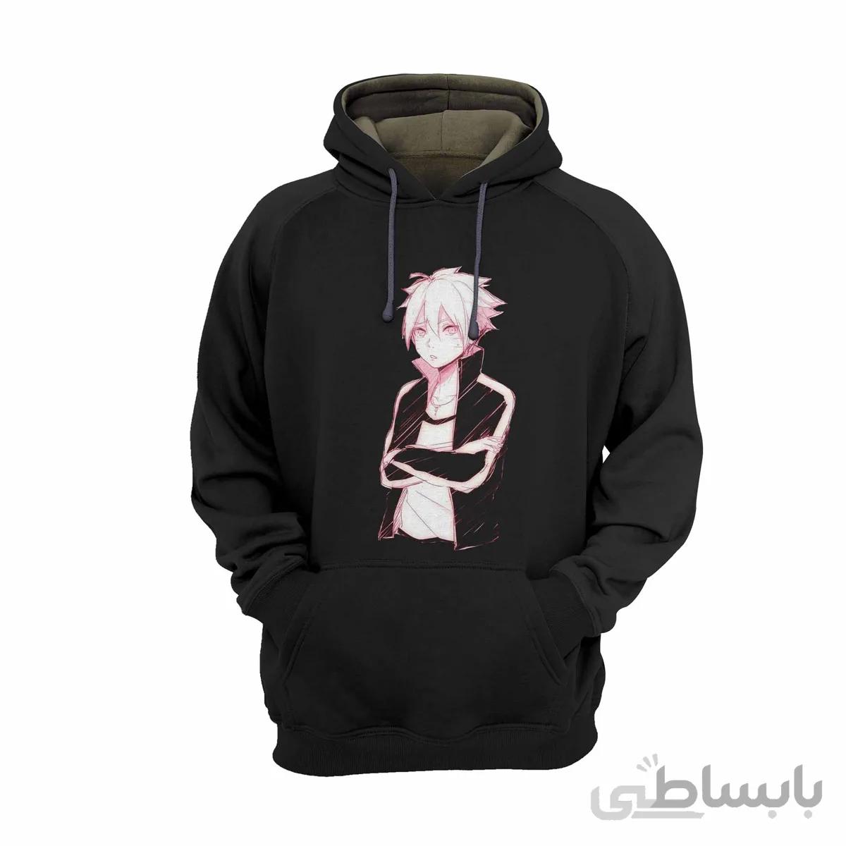 هودی مشکی طرح انیمه بوروتو Boruto کد 285312