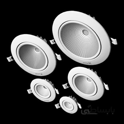 پنل سقفی COB توکار گرد (7w/10w/18w/26w/33w) گارنت گلنور