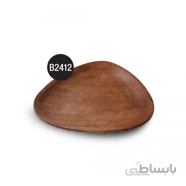 B2412 بشقاب مثلث چوبی تریتی