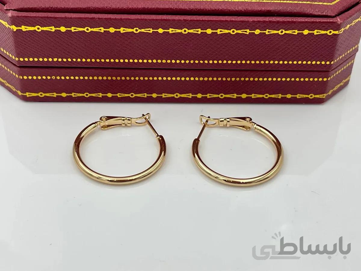 گوشواره حلقه ای ژوپینگ متوسط 2 سانتی