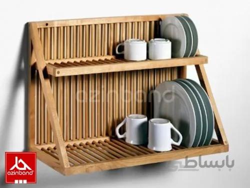 جاظرفی دیواری چوبی ا آبچان دیواری چوبی با چوب راش