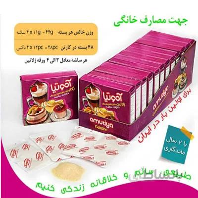 پودر ژلاتین آموتیا بسته 44 گرمی – کارتن 48 تایی