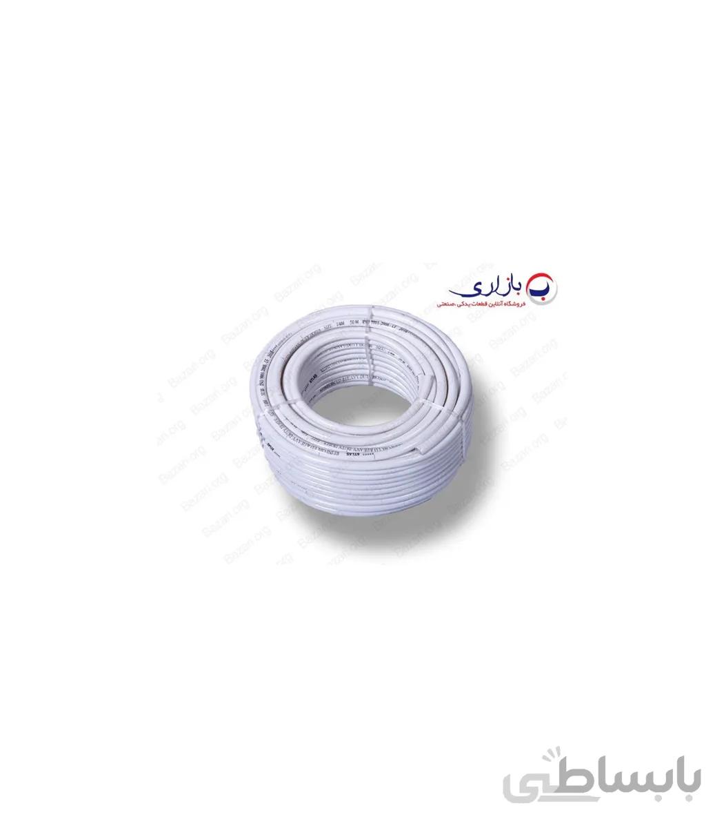 شیلنگ گاز سایز 9 میلیمتر (3/8) داخل کریستال رویه سفید سبک(ATLAS)