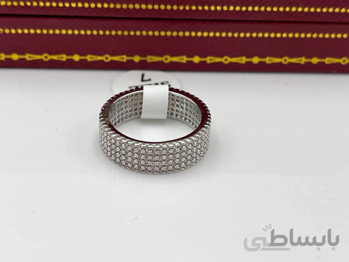 انگشتر پرنگین رینگی نقره ای