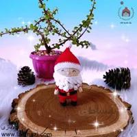 عروسک بافتنی آویز بابانوئل ( کد 90102 )