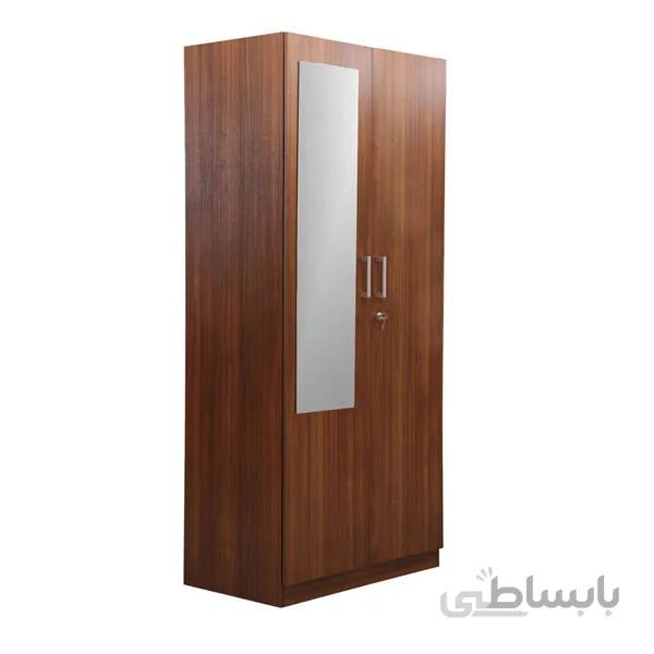 کمد لباس دو درب با آینه قدی فوبورو مدل سیکاس