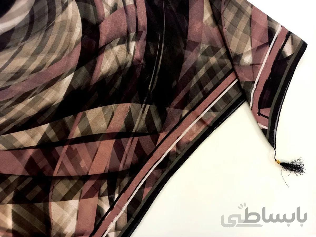 روسری طرح دار کد 144 کرم