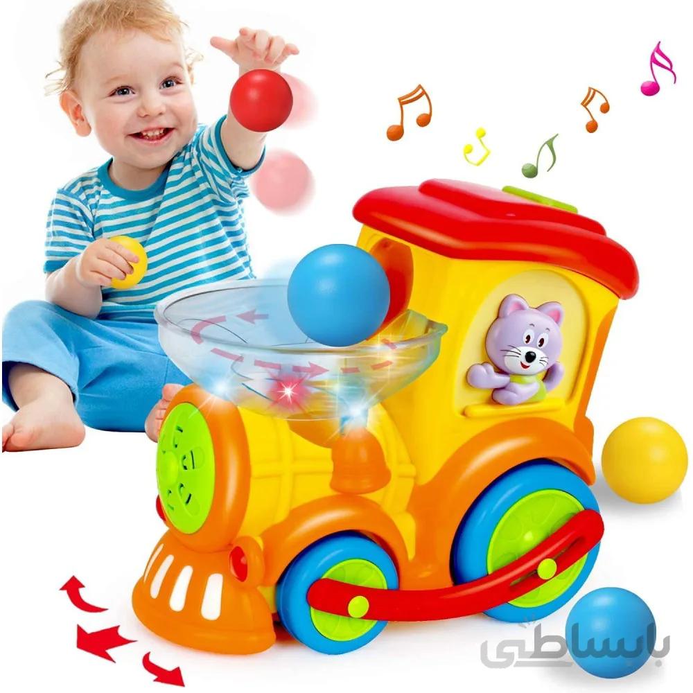 اسباب بازی موزیکال قطار توپ پرت کن هولی تویز مدل 958 Hola Toys Musical