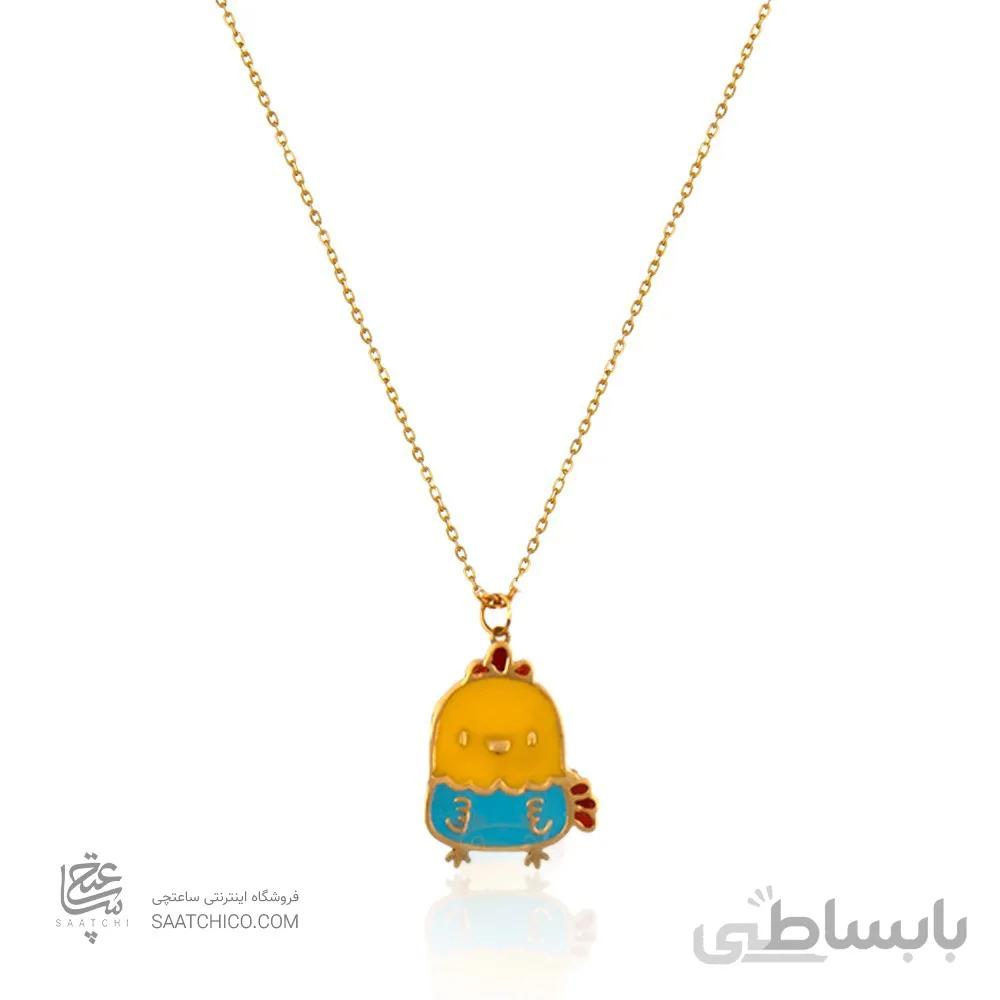 گردنبند طلا کودک طرح جوجه کد KN712