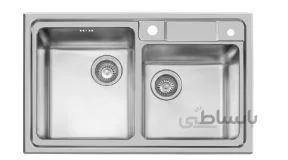 سینک ظرفشویی توکار کد 380 اخوان ا 380