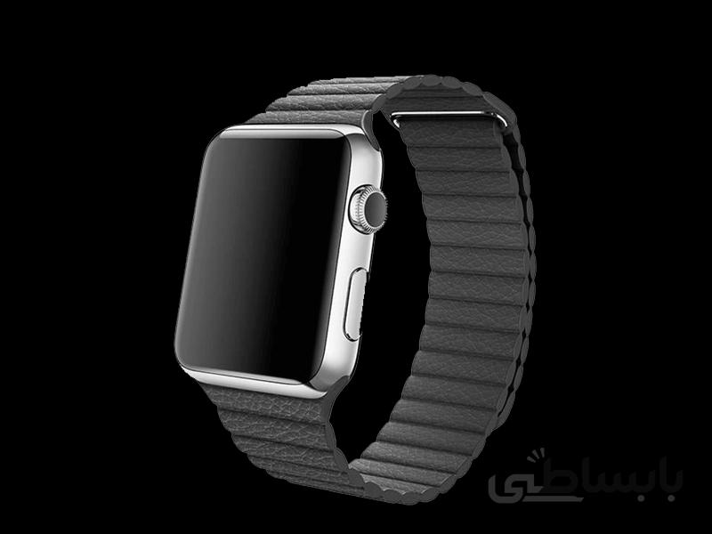 بند مدل چرمی مناسب برای اپل واچ 38/40 میلی متری ا apple watch band leather 40/38mm black