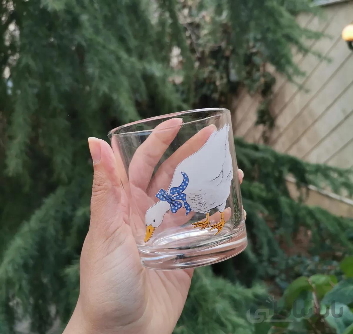 لیوان و جا شمعی طرحدار