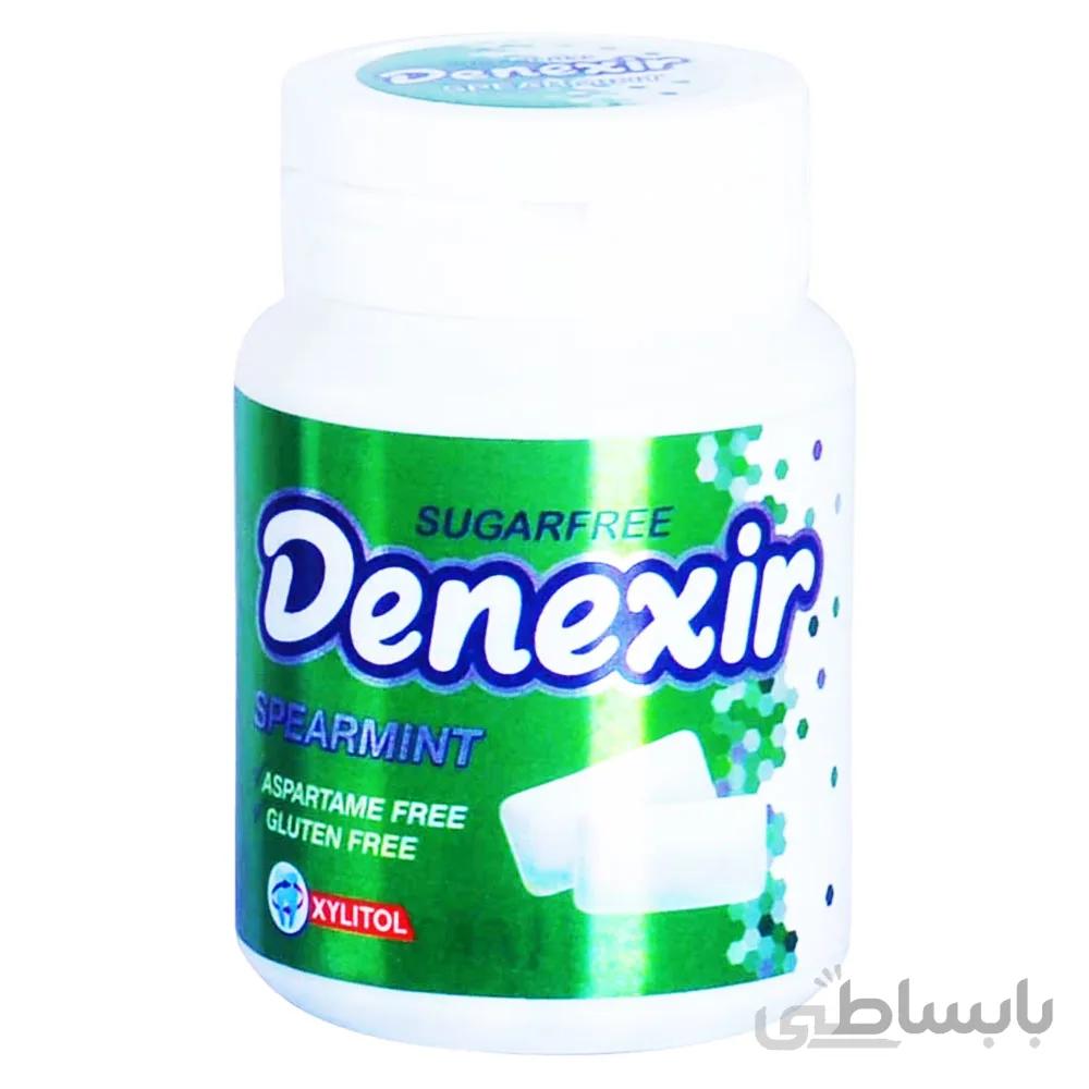 آدامس بدون قند با طعم نعناع دن اکسیر قوطی ا Denexir Spearmint Chewing Gum 60g