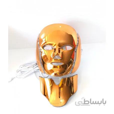 ماسک گلد گردن دار و صورت ال ای دی نور درمانی LED facial mask